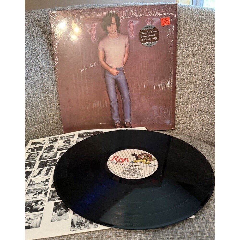 John Cougar Mellencamp  "Uh-Huh" Vinyl LP Riva Records Pink Houses 1983 EXC!